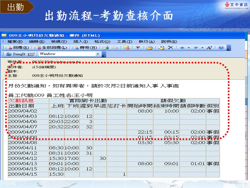 26.出勤異常mail通知