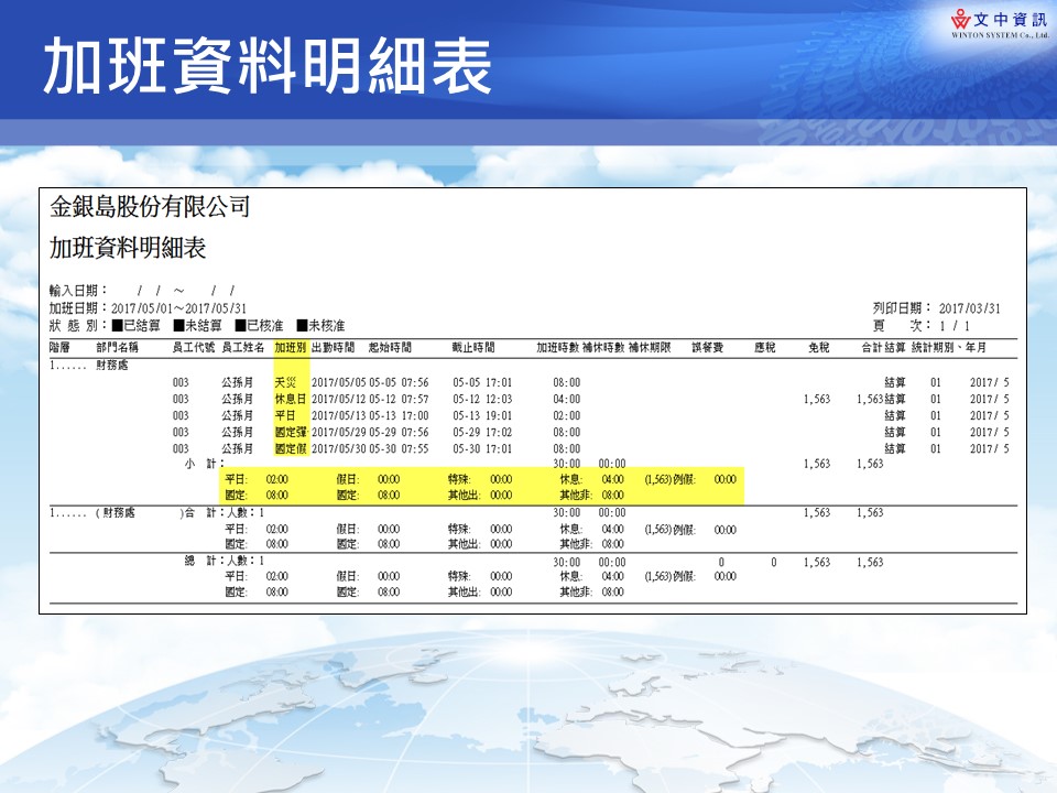 46.加班資料明細